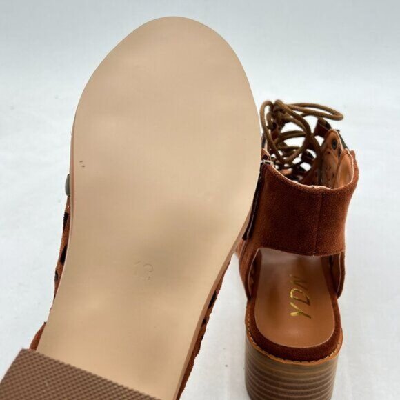 YDN Brown Lace-Up Sandals - Picture 6 of 8